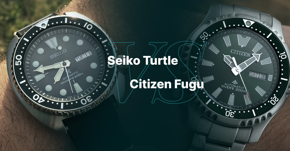 seiko turtle vs citizen fugu comparison