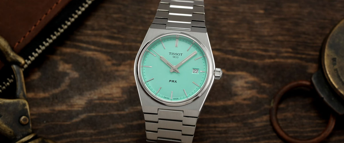 tissot prx quartz tiffany blue turquoise dial